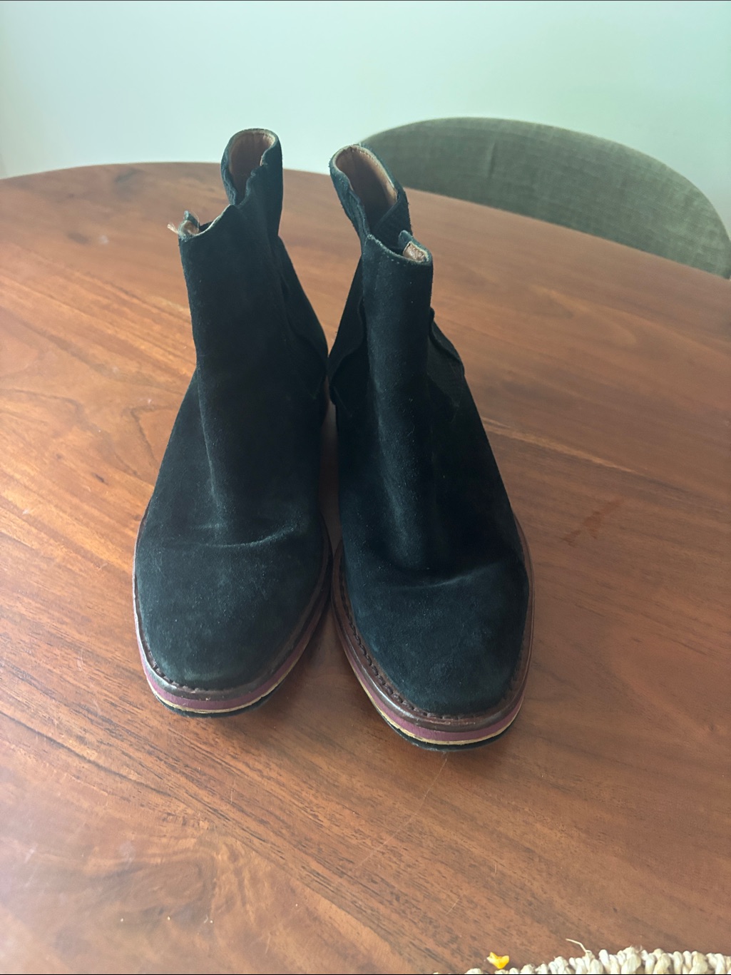 Women’s Black Suede Chelsea Boots - Classic Slip-On Ankle Boots Hudson London — image 2 of 6